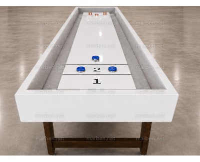 Mesa de Shuffleboard de 9 pies BERLIN - blaca